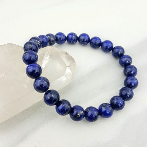 Lexiga Jewelry - Release Stress • Lapis Lazuli Blue Gold Bracelet